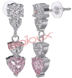BJT333 ORECCHINI DONNA ROSE STAINLESS STEEL