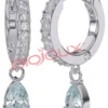 BJT318 ORECCHINI INES AQUA STAINLESS STEEL
