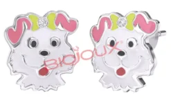 BJT732 ORECCHINI NALA PUPPY STAINLESS STEEL