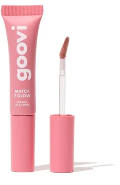 Blush in Crema Goovi Match 2 Glow Lip&Cheek 01, effetto radioso