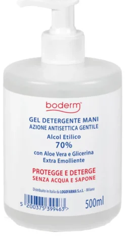 BODERM HAND CLEANSING GEL 70% 500 ML CON DISPENSER