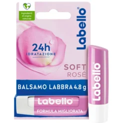 Burrocacao Labello Soft Rose colorato, idratante 5,5ml
