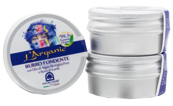 Burro Fondente L'Arganic Argan e Karité per corpo e viso