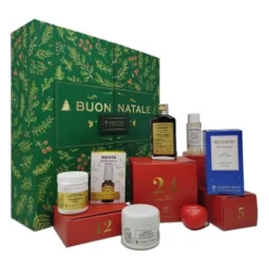 Calendario dell'Avvento 2025 cosmetico con creme naturali