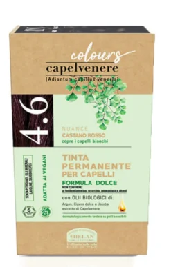 CAPELVENERE COLOURS TINTA CAPELLI 4,6N CASTANO ROSSO