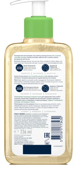 CERAVE OLIO DETERGENTE IDRATANTE SCHIUMOGENO 236 ML