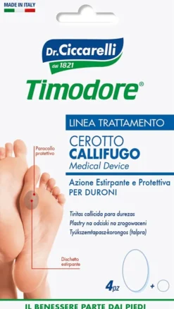 Cerotti callifughi Ciccarelli per duroni, 4 pezzi sagomati