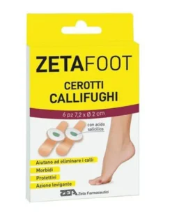 Cerotti Callifughi Zetafoot con disco centrale, 6 pezzi