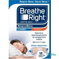 CEROTTI NASALI BREATHE RIGHT CLASSICI GRANDI 10 PEZZI