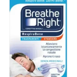 CEROTTI NASALI BREATHE RIGHT TRASPARENTI 10 PEZZI