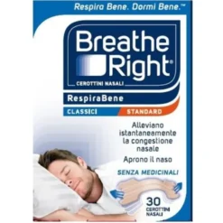 CEROTTI NASALI BREATHE RIGHT CLASSICI 30 PEZZI