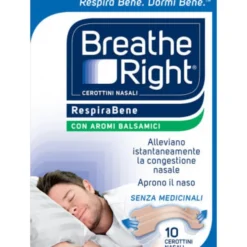 CEROTTI NASALI BREATHE RIGHT BALSAMICI 10 PEZZI