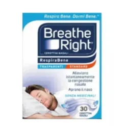 CEROTTI NASALI BREATHE RIGHT TRASPARENTI 30 PEZZI