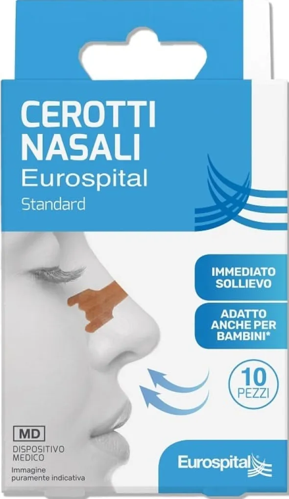 CEROTTI NASALI STANDARD 5,6X1,8CM 10 PEZZI