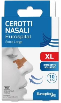 CEROTTI NASALI XL 6,7X2CM 10 PEZZI