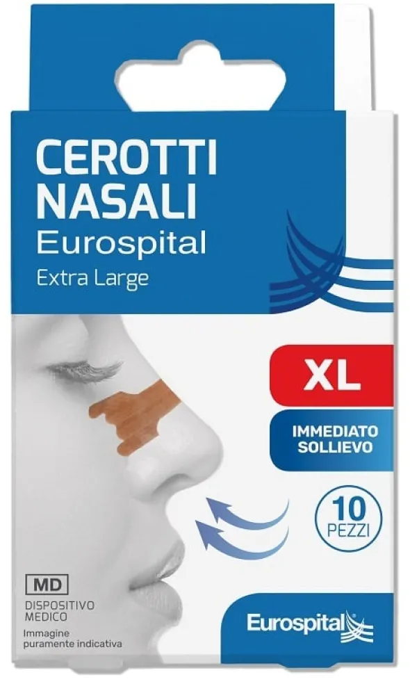 CEROTTI NASALI XL 6,7X2CM 10 PEZZI