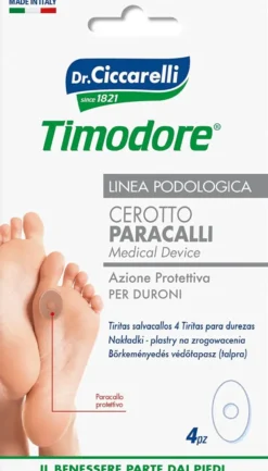 Cerotti paracalli Timodore Ciccarelli per duroni, 4 pezzi