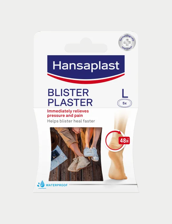 Cerotti per vesciche grandi Hansaplast, tecnologia idrocolloidale 5 pz