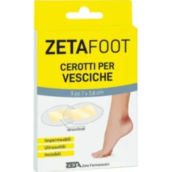Cerotti Zetafoot idrocolloidali per vesciche, 5 pezzi
