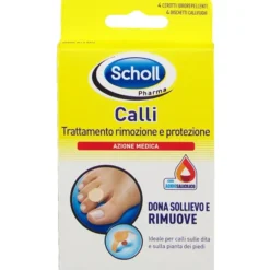 CEROTTO CALLIFUGO TRATTAMENTO RIMOZIONE/PROTEZIONE CALLI 4 CEROTTI IDROREPELLENTI + 4 DISCHETTI CALLIFUGHI