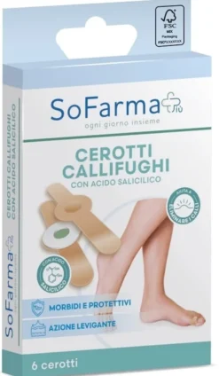 CEROTTO PARACALLO CALLIFUGO 7X1,2 CM FARMAPIU' 6 PEZZI