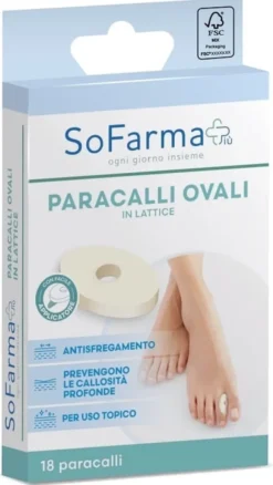 CEROTTO PARACALLO OVALE 2,8 X 1, 8 CM 18 PEZZI SOFARMAPIU'