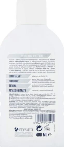 CICCARELLI COLLUTORIO WHITENING DENTI SENSIBILI 400 ML