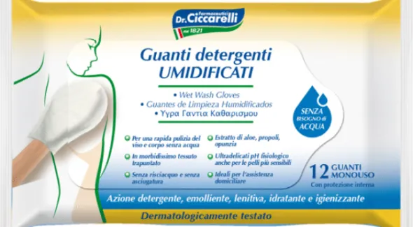 CICCARELLI GUANTO PRESAPONATO UMIDIFICATO 12 PEZZI