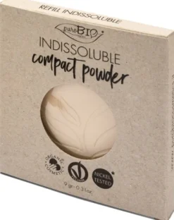 Cipria Indissolubile PuroBio Compact Powder T01, ricarica