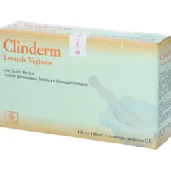 Clinderm Lavanda Vaginale per l'igiene intima, 4x140ml
