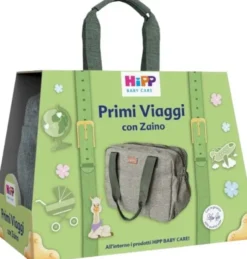 Cofanetto HiPP Primi Viaggi con zaino, kit baby