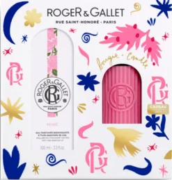 Cofanetto Roger&Gallet Rose Natale, acqua e candela 100ml