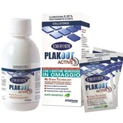Collutorio Emoform Plak Out Active 0,20%, 3 bustine