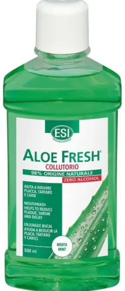 Collutorio ESI Aloe Fresh senza alcol, formula naturale
