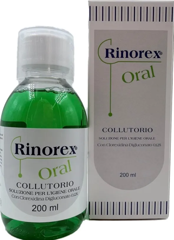 Collutorio Rinorex Oral con clorexidina 0,12%, 200ml