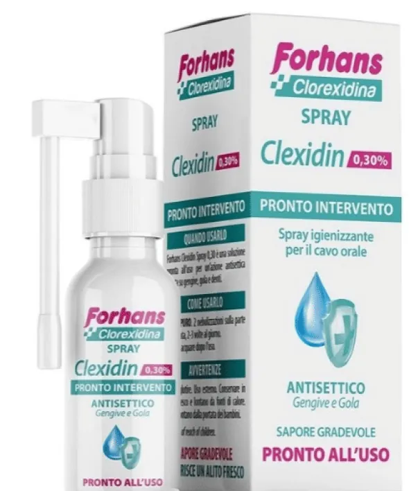 COLLUTORIO SPRAY CON CLOREXIDINA FORHANS CLEXIDIN 50ML
