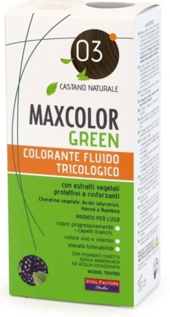 Colorante Maxcolor Green 03 castano naturale, tricologico