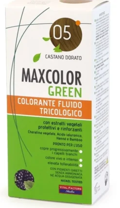 Colorante Maxcolor Green 05 Castano Dorato semipermanente