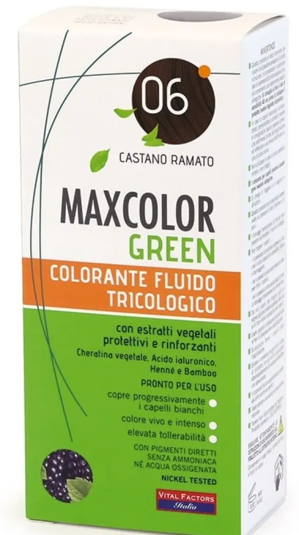 Colorante Maxcolor Green 06 castano ramato, tricologico