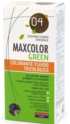 Colorante Maxcolor Green 04 castano chiaro naturale