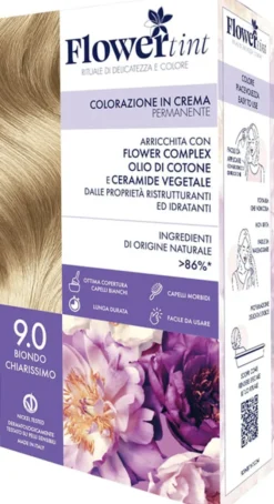 Colorazione Flowertint crema permanente 9.0 biondo chiarissimo