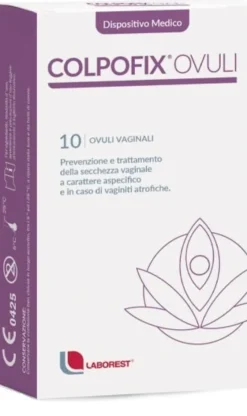 Colpofix Ovuli dispositivo medico per secchezza vaginale, 10pz