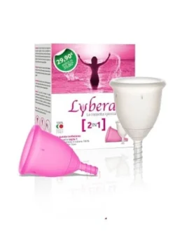 Coppetta igienica Lybera Mix taglia 1+2, 2 pezzi