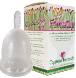 Coppetta mestruale FarmaCup Grande in silicone medicale