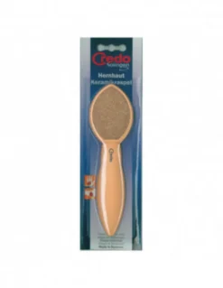 CREDO DUO RASPA CERAMICA FINE/GROSSA COLORE ALBICOCCA BLISTER