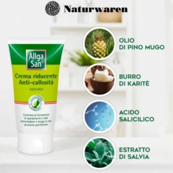 Crema Allgasan Anticallosità per calli e talloni, 75ml
