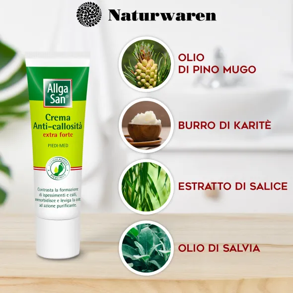 Crema Allgasan Anticallosità Extra per talloni e mani, 30ml