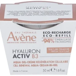 Crema Avène Hyaluron Activ B3 Aqua Gel ricarica, 50ml