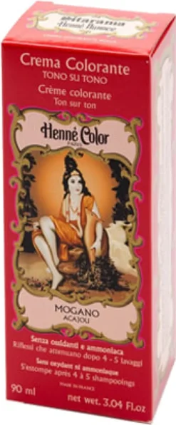 Crema Colorante Henné Acajoumogano riflessante capelli