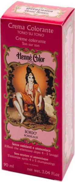 Crema Colorante Henné Bordò riflessante per capelli